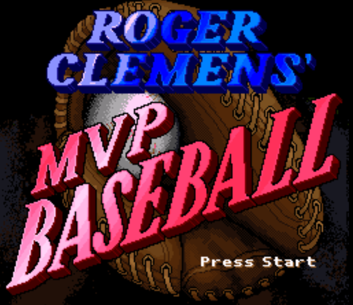 Roger Clemens MVP Baseball Title Screen